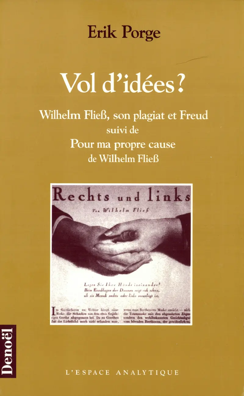 Vol d'idées? - Erik Porge - Wilhelm Fliess