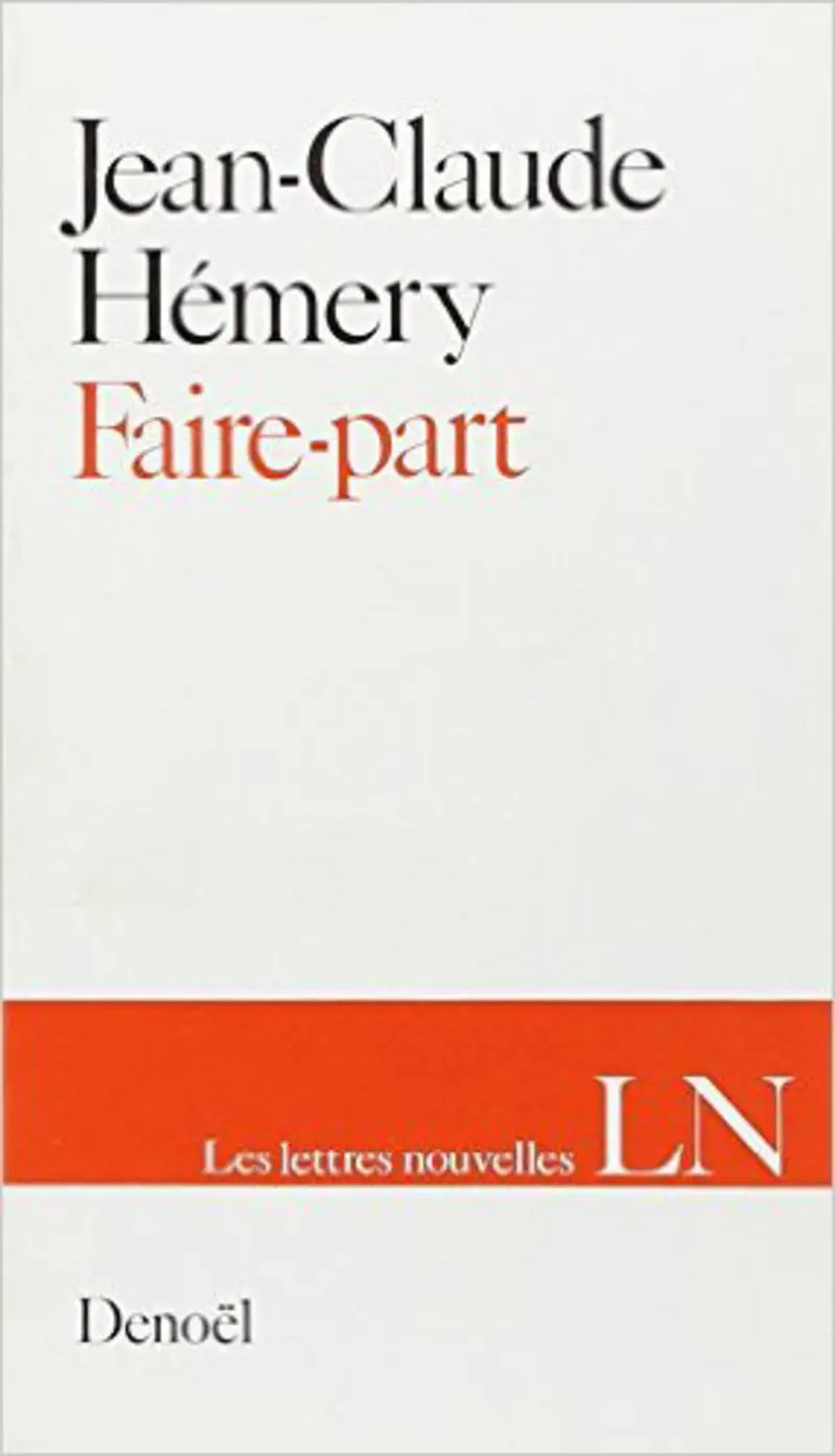 Faire-part - Jean-Claude Hémery